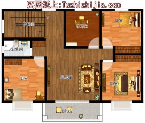 8米宽12米长房屋设计图