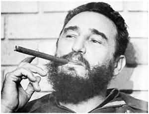 酷爱雪茄的古巴领导人卡斯特罗