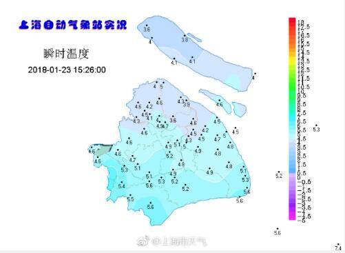 2018年上海初雪下啦