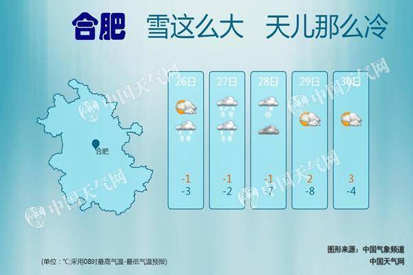 安徽强降雪致交通大面积瘫痪 今天合肥等11市仍有暴雪