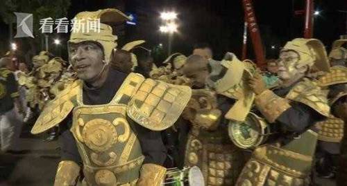 里约狂欢节特级舞校登场 兵马俑中国龙抢镜