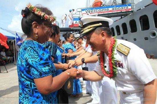 台军舰未停靠夏威夷，台媒又称改赴“友邦”修理。（图片来源：台湾《联合报》）