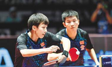 中国乒乓球公开赛国乒包圆 男双樊振东林高远冠军