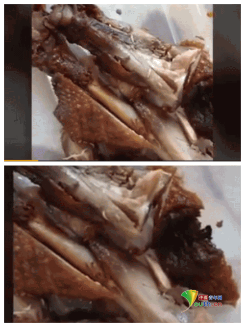 网友吃鸭腿吃出活蛆后诊断出肠炎 获赔2000元 美团下线涉事商户