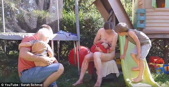 德国孕妇花园独自产下第6个孩子：在户外更放松