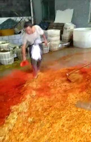 榨菜工厂违规生产过程被曝光 乌江涪陵榨菜：不是我们 已举报