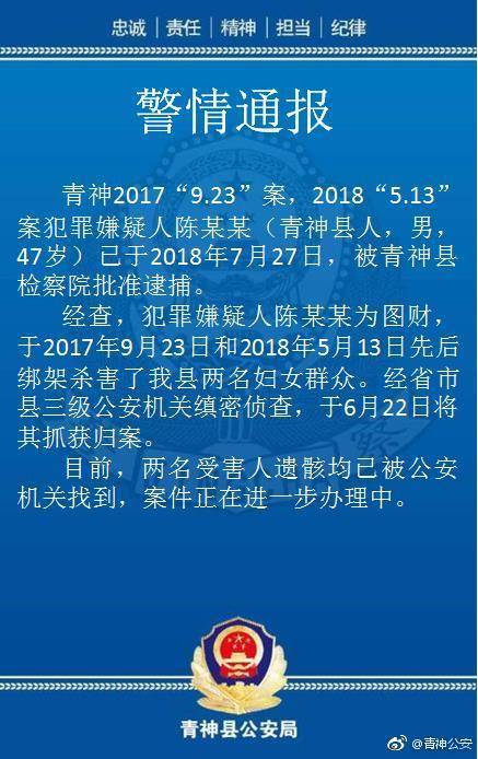 男子为图财1年内杀2名妇女 1名被害人遗骸已找到