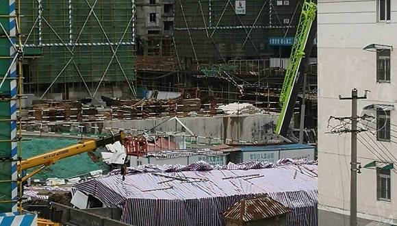 安徽碧桂园工地板房坍塌致6死多伤 短时风速达7级