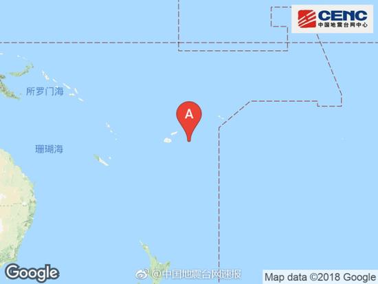 斐济发生8.1级地震