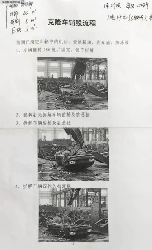 上海打击克隆出租车 400辆克隆出租车被集中销毁