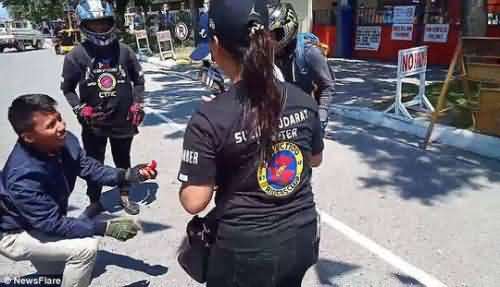 菲律宾男子车祸死亡求婚