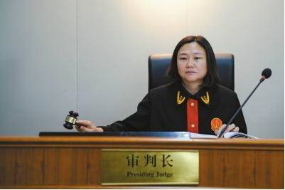 庭审中的刘黎。京华时报图