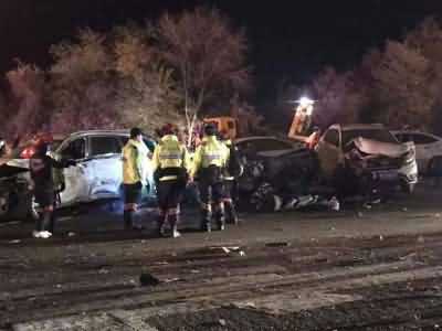 悲痛！兰州高速收费站撞车事故已致15死44伤