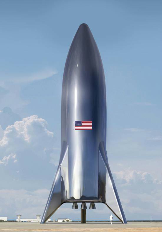 马斯克推特现spacex飞船概念图 轨道飞行明年进行
