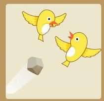 两只鸟一个石头是什么成语