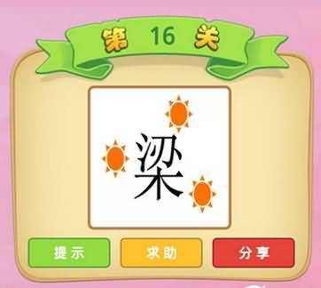 三个太阳一个梁是什么