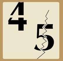 一个4字和一个5字是什