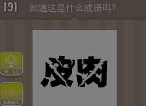 皮肉两个字答案