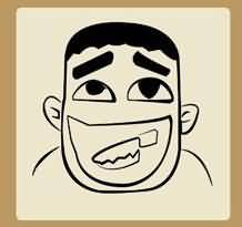 一个人嘴里一把刀是什