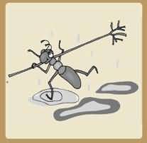 一只蚂蚁扛着树枝是什么成语
