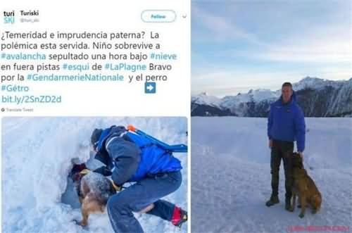男孩遭遇雪崩获救 男孩遭遇雪崩获救