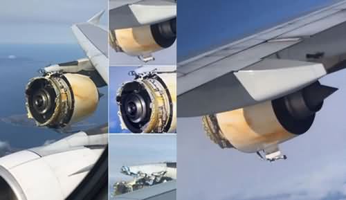 客机引擎空中解体 客机引擎空中解体