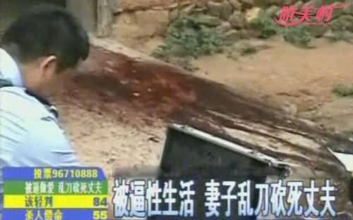 丈夫强行房事被妻子砍死