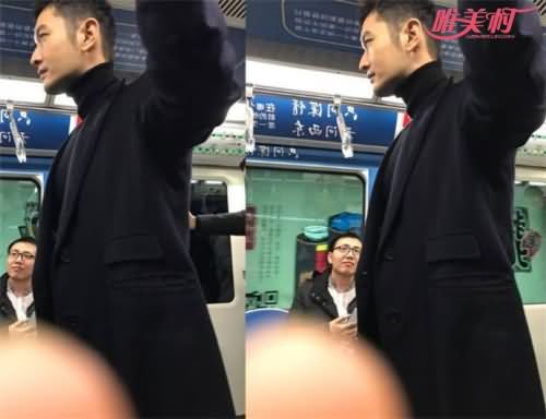 黄晓明坐地铁 黄晓明坐地铁