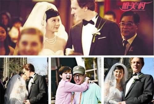 袁立与外国老公婚礼