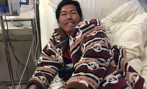 44岁袁立探望尘肺病工人 44岁袁立探望尘肺病工人