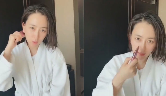 马苏眉毛脱落