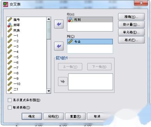 spss交叉表(1) spss交叉表(1)