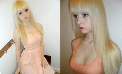 白化病萝莉卸妆后 白化病萝莉卸妆后