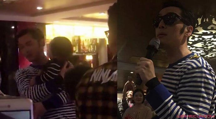 胡歌穿海魂衫现身年会 胡歌穿海魂衫现身年会
