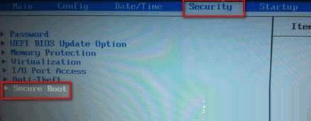 BIOS怎么关闭安全启动
