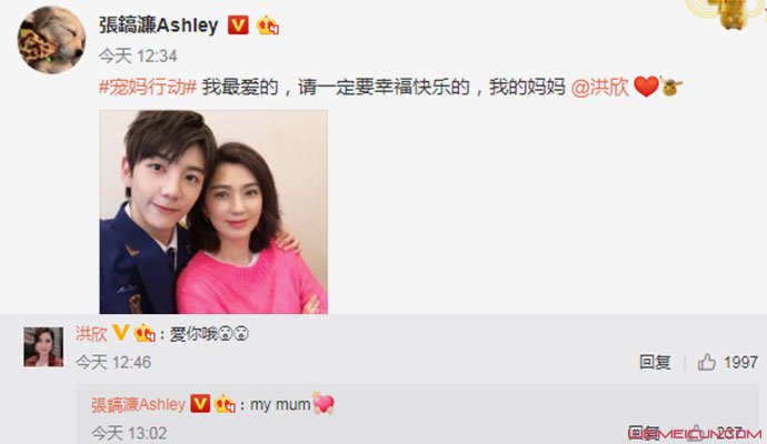 洪欣儿子表白妈妈 洪欣儿子表白妈妈