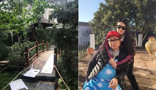 李湘整修花园豪宅被曝光