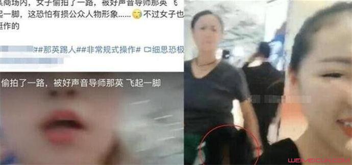 那英疑似踢偷拍者 那英疑似踢偷拍者