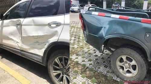 皮卡撞SUV11次