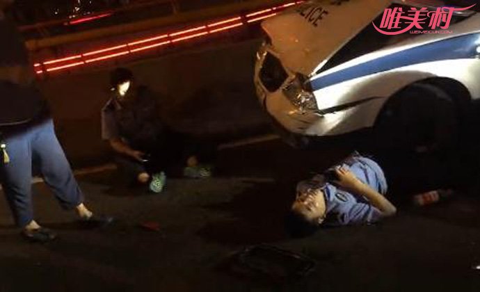 宝马司机醉驾撞扁警车 宝马司机醉驾撞扁警车