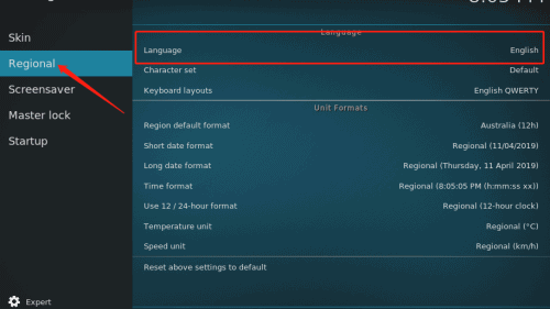 kodi18设置中文(4)