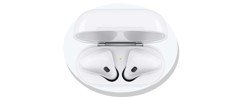 airpods2指示灯在外面还是里面