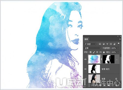 ps照片水彩效果怎么制作14